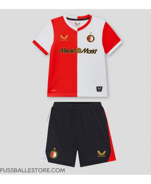 Günstige Feyenoord Heimtrikotsatz Kinder 2025-26 Kurzarm (+ Kurze Hosen) Günstige Feyenoord Heimtrikotsatz Kinder 2025-26 Kurzarm (+ Kurze Hosen)